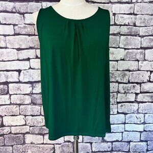 Igenjun NWT Green Sleeveless Blouse Size XL
